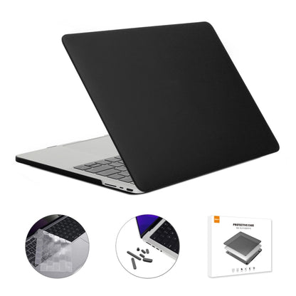 ENKAY Hat-Prince 3 in 1 Matte Laptop Protective Case + TPU Keyboard Film + Anti-dust Plugs Set for MacBook Pro 14.2 inch A2442 2021/A2779 2023, Version:US Version(Black) - MacBook Pro Cases by ENKAY | Online Shopping South Africa | PMC Jewellery | Buy Now Pay Later Mobicred