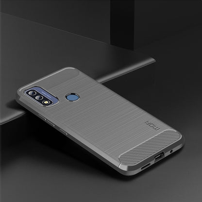 For Motorola Moto G Pure 2021 MOFI Gentleness Series Brushed Texture Carbon Fiber Soft TPU Case(Gray) - Motorola Cases by MOFI | Online Shopping South Africa | PMC Jewellery