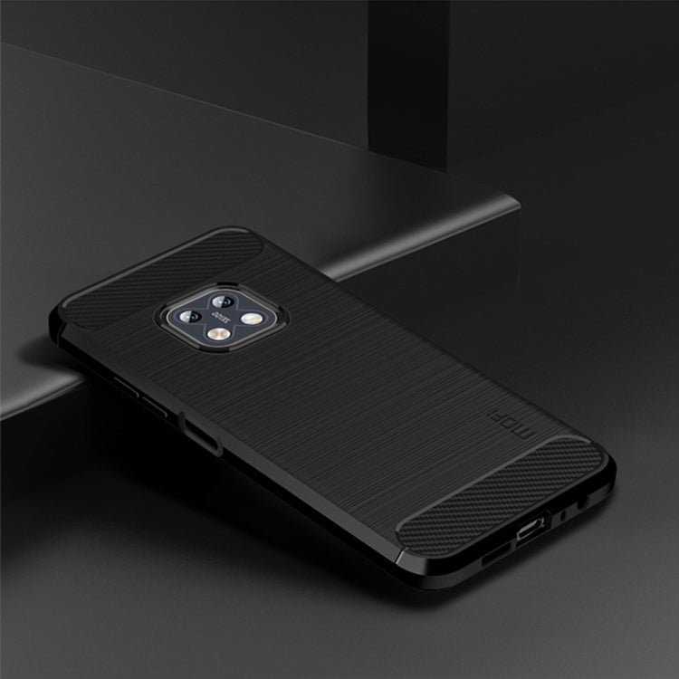 For Nokia XR20 MOFI Gentleness Series Brushed Texture Carbon Fiber Soft TPU Case(Black) - Nokia Cases by MOFI | Online Shopping South Africa | PMC Jewellery