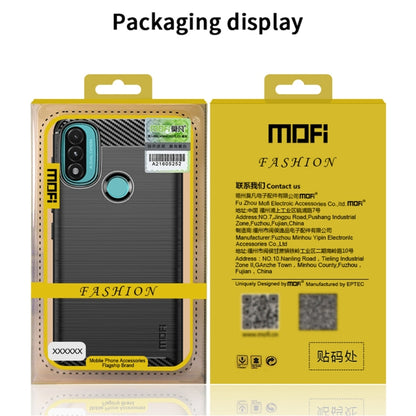 For Nokia XR20 MOFI Gentleness Series Brushed Texture Carbon Fiber Soft TPU Case(Blue) - Nokia Cases by MOFI | Online Shopping South Africa | PMC Jewellery