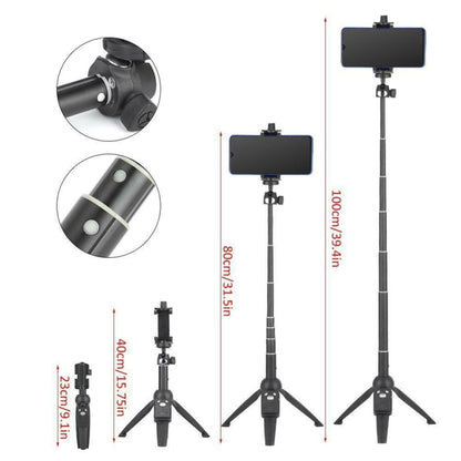 Yunteng YT-9928 3 in 1 Handheld Tripod, Monopod Selfie Stick, Bluetooth Remote Shutter for All Smartphones - Selfie Sticks by PMC Jewellery | Online Shopping South Africa | PMC Jewellery | Buy Now Pay Later Mobicred