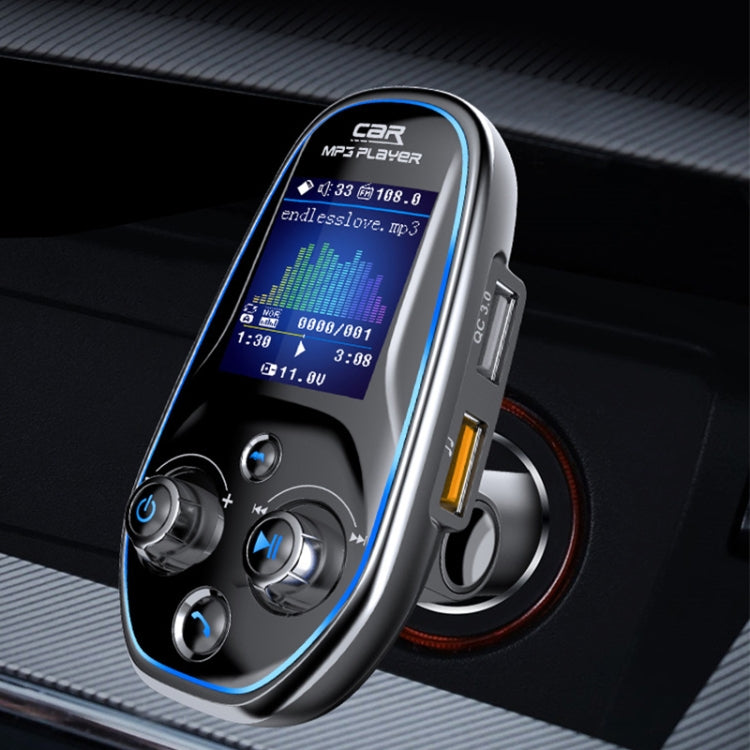 BT29 Color Screen Car Multi-functional Mp3 Player Multi-language Aux Out Card Bluetooth Adapter - Bluetooth Car Kits by PMC Jewellery | Online Shopping South Africa | PMC Jewellery | Buy Now Pay Later Mobicred