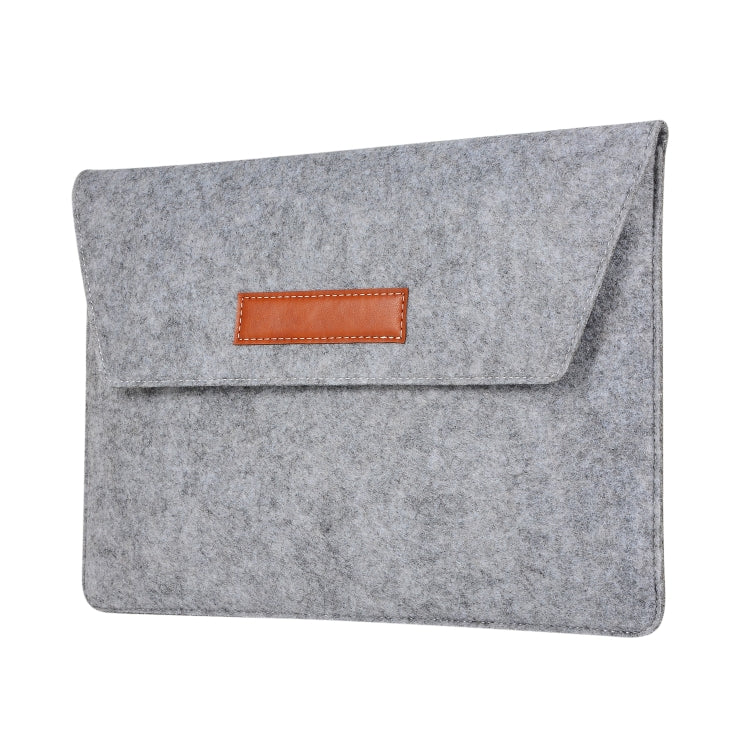 Felt Liner Bag Computer Bag Notebook Protective Cover For 15 inch(Grey) - free shipping - PMC TechLife - Order now!