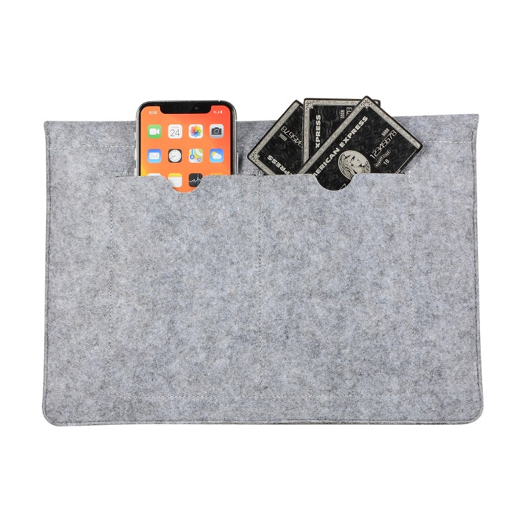 Felt Liner Bag Computer Bag Notebook Protective Cover For 15 inch(Grey) - free shipping - PMC TechLife - Order now!