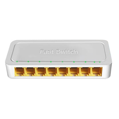 8-Ports 100M RJ45 Mini Switch Home Plug-and-Play Bypass Unmanaged Network Splitter for Bedroom Network Monitoring - Switch by PMC Jewellery | Online Shopping South Africa | PMC Jewellery | Buy Now Pay Later Mobicred