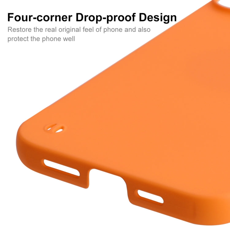 For iPhone 13 Pro ENKAY Matte Frameless Hard PC Case (Orange) - iPhone 13 Pro Cases by ENKAY | Online Shopping South Africa | PMC Jewellery | Buy Now Pay Later Mobicred