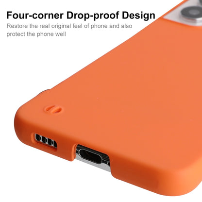 For Samsung Galaxy S22 5G ENKAY Matte Frameless Hard PC Case(Orange) - Galaxy S22 5G Cases by ENKAY | Online Shopping South Africa | PMC Jewellery | Buy Now Pay Later Mobicred