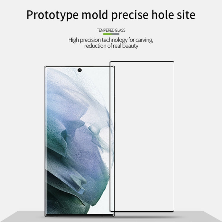 For Samsung Galaxy S22 Ultra 5G MOFI 9H 3D Hot Bend Explosion-Proof Tempered Glass Full Film(Black) - free shipping - PMC TechLife - Order now!