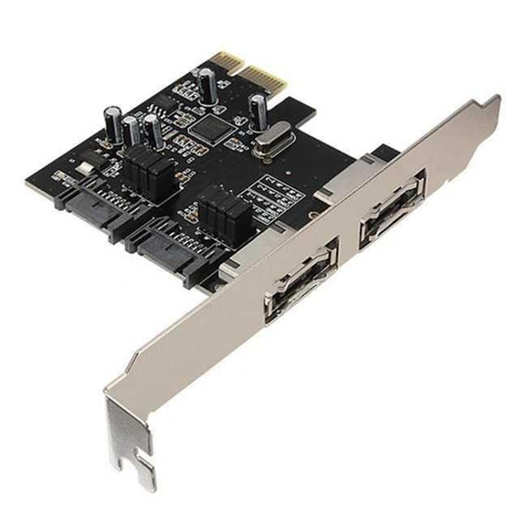 SATA PCI-E to ESATA Riser Card + SATA 3.0 6G PCIe to SATA Expansion Card - Add-on Cards by PMC Jewellery | Online Shopping South Africa | PMC Jewellery | Buy Now Pay Later Mobicred