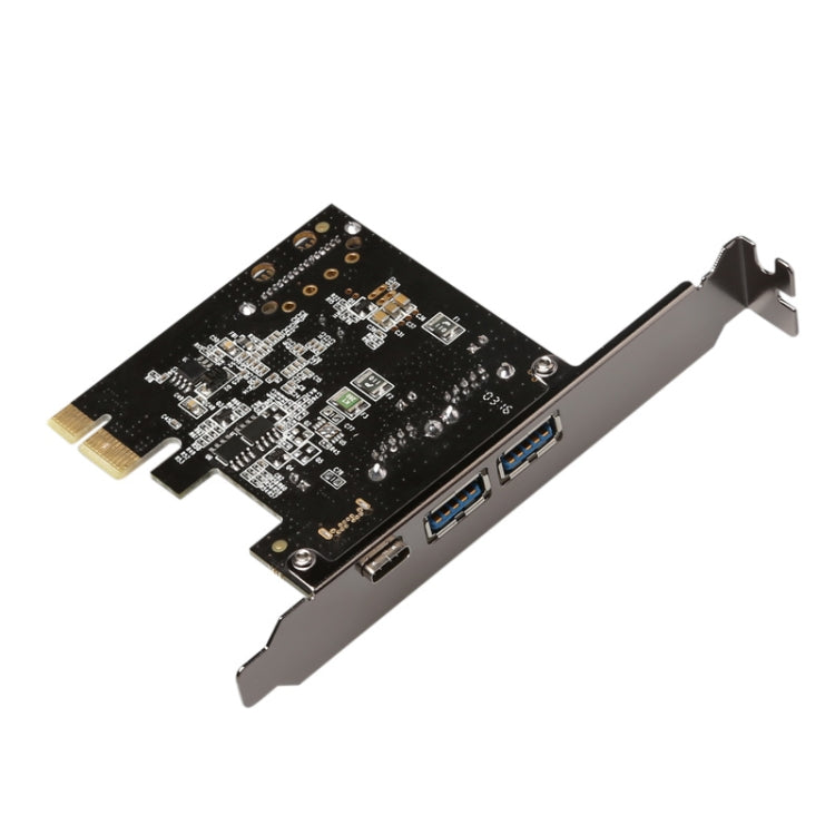 USB 3.1 Type-C PCIe to Type-C and Type A 3.0 Expansion Card USB PCI Express Riser Card - Add-on Cards by PMC Jewellery | Online Shopping South Africa | PMC Jewellery | Buy Now Pay Later Mobicred