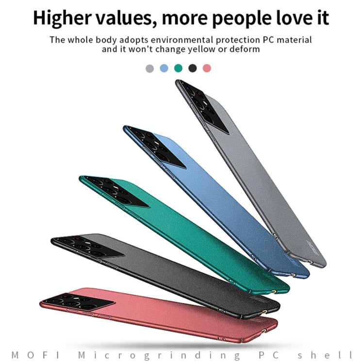 For Samsung Galaxy S21 Ultra 5G MOFI Fandun Series Frosted Ultra-thin PC Hard Phone Case(Grey) - Galaxy S21 Ultra 5G Cases by MOFI | Online Shopping South Africa | PMC TechLife