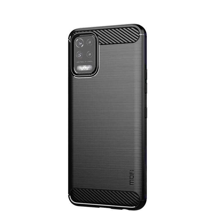 For LG K52 / K62 / K62+ / Q52 / Q62  MOFI Gentleness Brushed Carbon Fiber Soft TPU Case(Black) - LG by MOFI | Online Shopping South Africa | PMC Jewellery