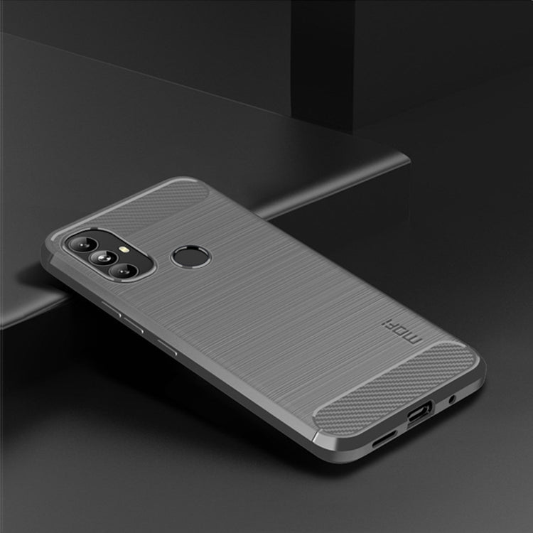 For Motorola Moto G Power 2022 MOFI Gentleness Brushed Carbon Fiber Soft TPU Case(Gray) - Motorola Cases by MOFI | Online Shopping South Africa | PMC Jewellery