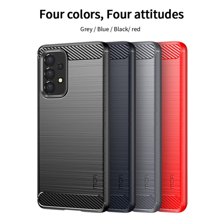 For Samsung Galaxy A53 5G MOFI Gentleness Brushed Carbon Fiber Soft TPU Case(Black) - Galaxy Phone Cases by MOFI | Online Shopping South Africa | PMC Jewellery