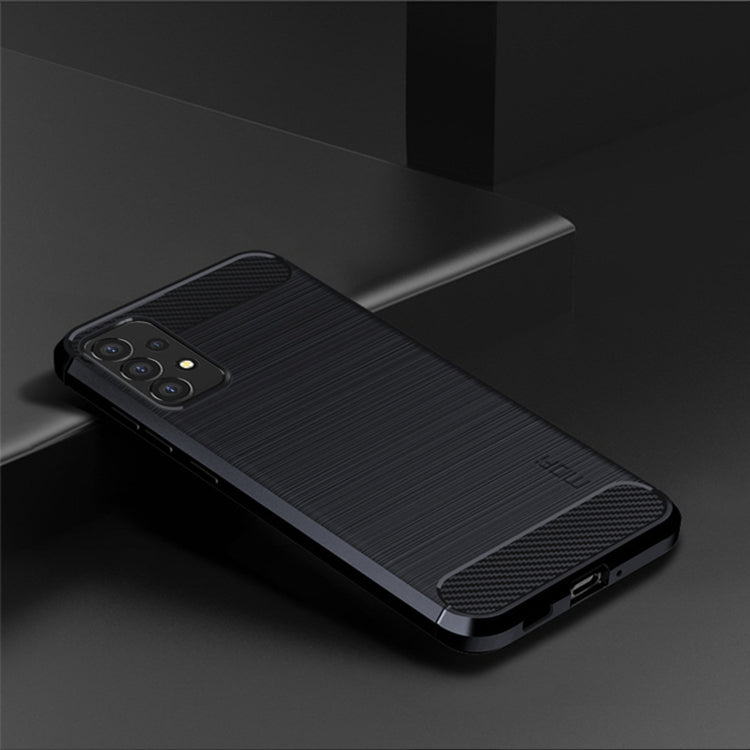 For Samsung Galaxy A53 5G  MOFI Gentleness Brushed Carbon Fiber Soft TPU Case(Blue) - Galaxy Phone Cases by MOFI | Online Shopping South Africa | PMC Jewellery