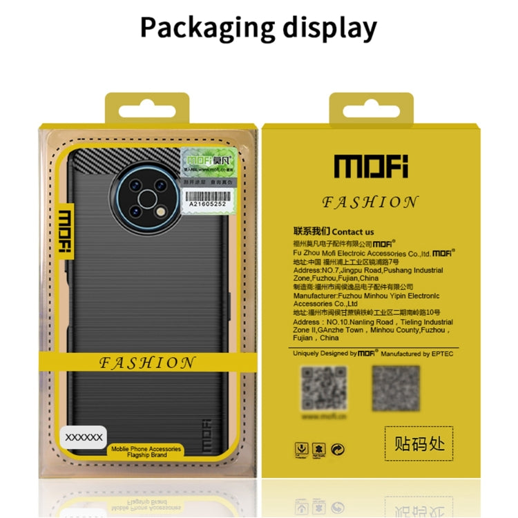 For Sony Xperia Pro-I MOFI Gentleness Brushed Carbon Fiber Soft TPU Case(Blue) - Sony Cases by MOFI | Online Shopping South Africa | PMC Jewellery