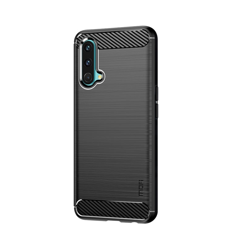 For OnePlus Nord CE 5G MOFI Gentleness Brushed Carbon Fiber Soft TPU Case(Black) - OnePlus Cases by MOFI | Online Shopping South Africa | PMC Jewellery