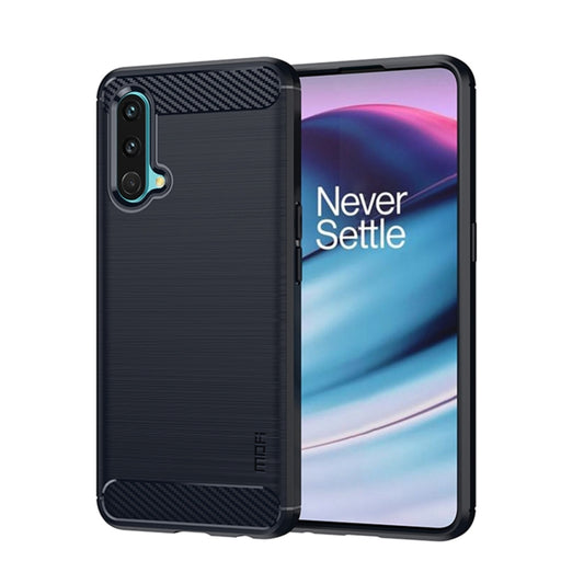 For OnePlus Nord CE 5G MOFI Gentleness Brushed Carbon Fiber Soft TPU Case(Blue) - OnePlus Cases by MOFI | Online Shopping South Africa | PMC Jewellery