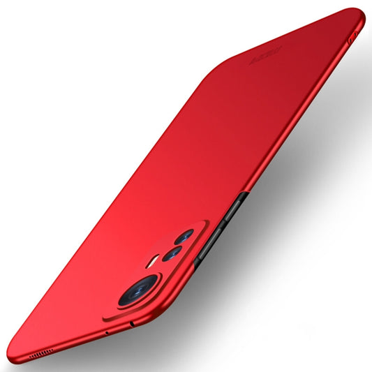 For Xiaomi 12 / 12X MOFI Frosted PC Ultra-thin Hard Phone Case(Red) - Xiaomi Cases by MOFI | Online Shopping South Africa | PMC Jewellery