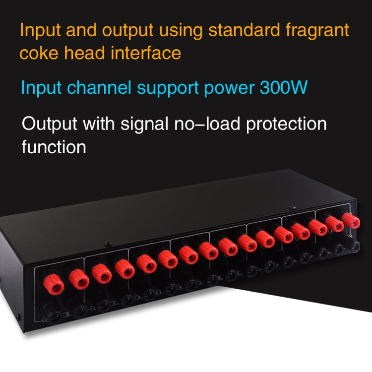 6 In 2 Out 300W Power Amplifier Switcher Loudspeaker Switch Distribute Device -  by PMC Jewellery | Online Shopping South Africa | PMC Jewellery | Buy Now Pay Later Mobicred