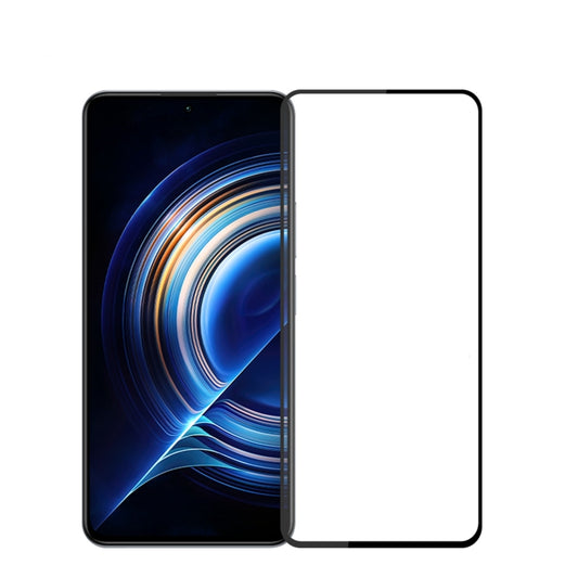 For Xiaomi Redmi K50 / K50 Pro MOFI 9H 2.5D Full Screen Tempered Glass Film(Black) -  by MOFI | Online Shopping South Africa | PMC Jewellery