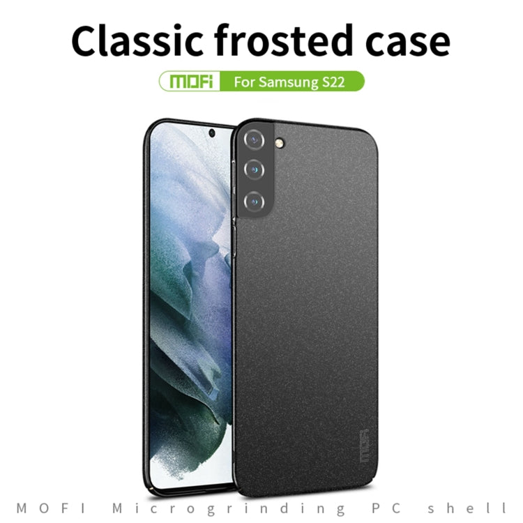 For Samsung Galaxy S22 5G MOFI Fandun Series Frosted Ultra-thin PC Hard Phone Case(Blue) - Galaxy S22 5G Cases by MOFI | Online Shopping South Africa | PMC TechLife | Buy Now Pay Later Mobicred