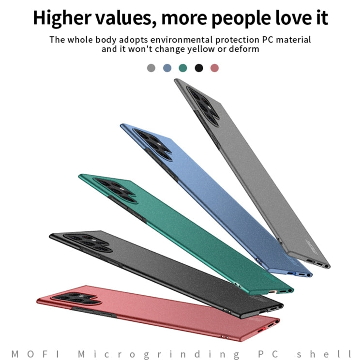 For Samsung Galaxy S22 Ultra 5G MOFI Fandun Series Frosted Ultra-thin PC Hard Phone Case(Green) - free shipping - PMC TechLife - Order now!