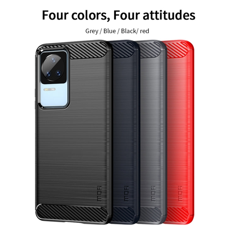 For Xiaomi Redmi K40S MOFI Gentleness Brushed Carbon Fiber Soft TPU Case(Black) - Xiaomi Cases by MOFI | Online Shopping South Africa | PMC Jewellery