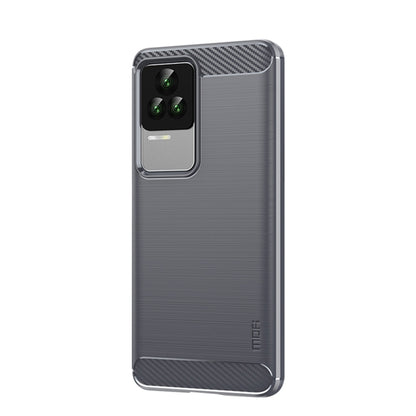 For Xiaomi Redmi K50 / K50 Pro MOFI Gentleness Brushed Carbon Fiber Soft TPU Case(Gray) - Xiaomi Cases by MOFI | Online Shopping South Africa | PMC Jewellery