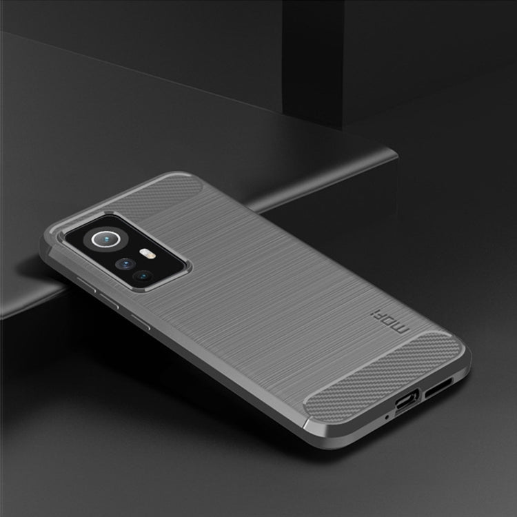 For Xiaomi 12 / 12X MOFI Gentleness Brushed Carbon Fiber Soft TPU Case(Gray) - Xiaomi Cases by MOFI | Online Shopping South Africa | PMC Jewellery