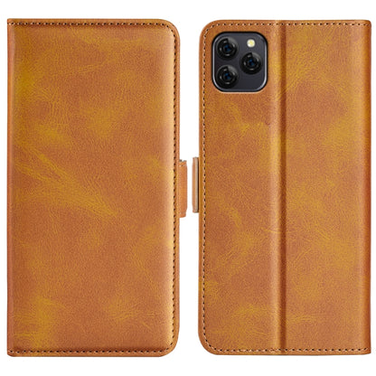 For Blackview A95 Dual-side Magnetic Buckle Leather Phone Case(Yellow) - More Brand by PMC Jewellery | Online Shopping South Africa | PMC Jewellery | Buy Now Pay Later Mobicred