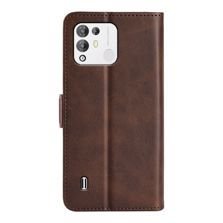 For Blackview A55 Pro Dual-side Magnetic Buckle Leather Phone Case(Brown) - More Brand by PMC Jewellery | Online Shopping South Africa | PMC Jewellery | Buy Now Pay Later Mobicred