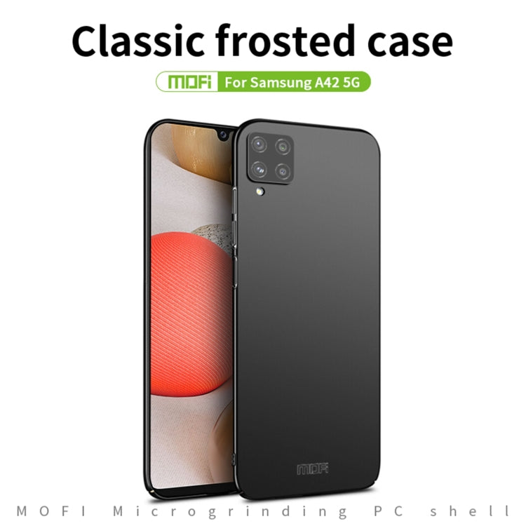 For Samsung Galaxy A42 5G / M42 5G MOFI Frosted PC Ultra-thin Hard Phone Case(Gold) - Galaxy Phone Cases by MOFI | Online Shopping South Africa | PMC Jewellery