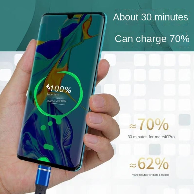 XJ-76 40W 5A 3 in 1 USB to 8 Pin + Type-C + Micro USB Super Flash Charging Cable, Length: 1.18m(Colour) - free shipping - PMC Jewellery - Order now!