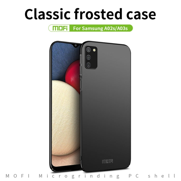 For Samsung Galaxy A02s EU / A03s / M02s / F02s MOFI Frosted PC Ultra-thin Hard Case(Gold) - Galaxy Phone Cases by MOFI | Online Shopping South Africa | PMC Jewellery