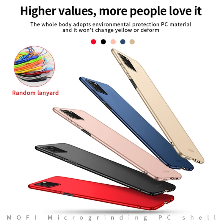 For Samsung Galaxy A02s EU / A03s / M02s / F02s MOFI Frosted PC Ultra-thin Hard Case(Gold) - Galaxy Phone Cases by MOFI | Online Shopping South Africa | PMC TechLife | Buy Now Pay Later Mobicred