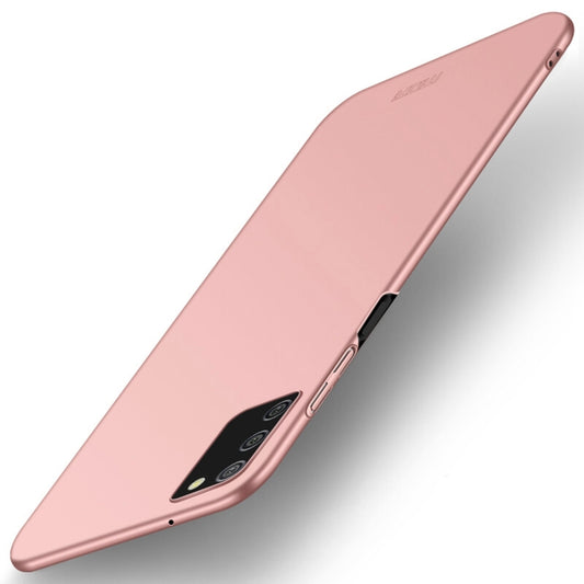 For Samsung Galaxy A02s EU / A03s / M02s / F02s MOFI Frosted PC Ultra-thin Hard Case(Rose Gold) - Galaxy Phone Cases by MOFI | Online Shopping South Africa | PMC Jewellery