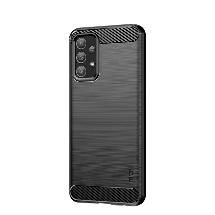 For Samsung Galaxy A23 / M23 / F23 MOFI Gentleness Series Brushed Texture Carbon Fiber Soft TPU Case(Black) - Galaxy Phone Cases by MOFI | Online Shopping South Africa | PMC Jewellery