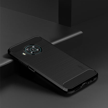 For Nokia X100 MOFI Gentleness Series Brushed Texture Carbon Fiber TPU Phone Case(Black) - Nokia Cases by MOFI | Online Shopping South Africa | PMC Jewellery