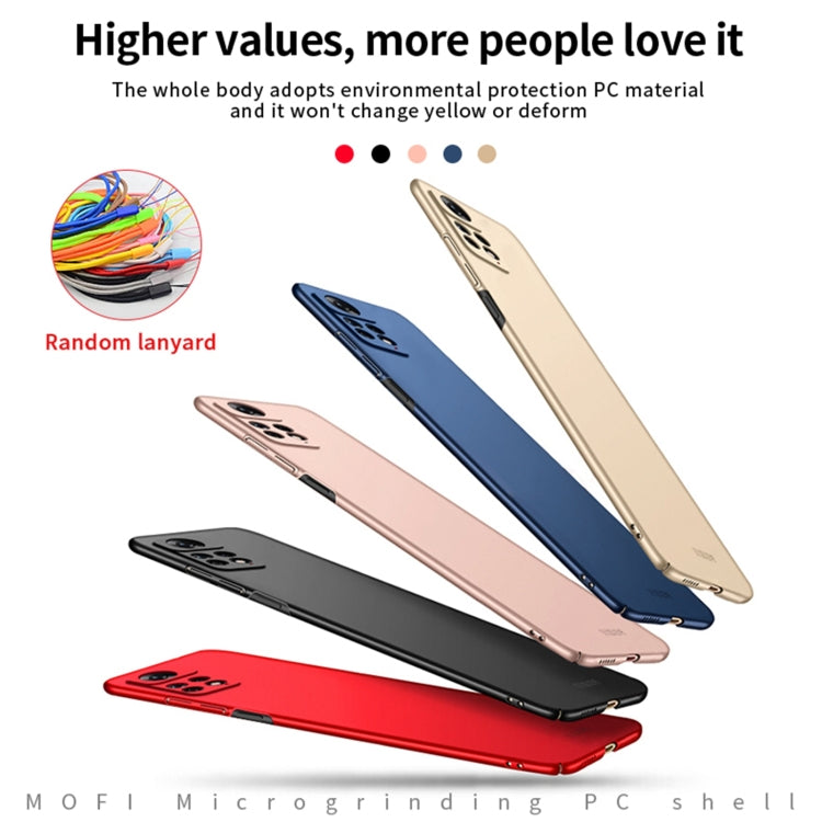 For Xiaomi Redmi Note 11 Global MOFI Frosted PC Ultra-thin Hard  Phone Case(Black) - Xiaomi Cases by MOFI | Online Shopping South Africa | PMC TechLife