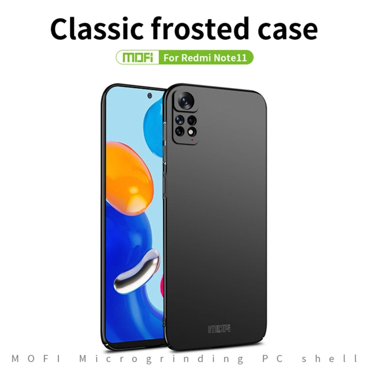 For Xiaomi Redmi Note 11 Global MOFI Frosted PC Ultra-thin Hard  Phone Case(Red) - Xiaomi Cases by MOFI | Online Shopping South Africa | PMC Jewellery