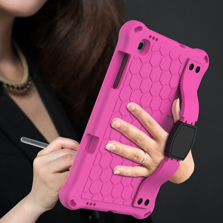 For Lenovo X306 / X606 / K10 Honeycomb EVA + PC Shockproof Tablet Case with Strap(Rose Red+Black) - Lenovo by PMC TechLife | Online Shopping South Africa | PMC TechLife | Buy Now Pay Later Mobicred