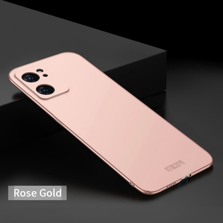 For OPPO Reno7 4G / F21 Pro 4G MOFI Frosted PC Ultra-thin Hard Case(Rose Gold) - free shipping - PMC TechLife - Order now!