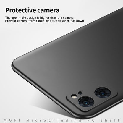 For OPPO Reno7 4G / F21 Pro 4G MOFI Frosted PC Ultra-thin Hard Case(Gold) - OPPO Cases by MOFI | Online Shopping South Africa | PMC Jewellery