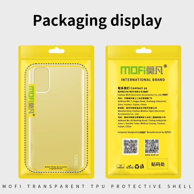 For Samsung Galaxy A03s EU 164.2mm MOFI Ming Series Ultra-thin TPU Phone Case(Transparent) - Galaxy Phone Cases by MOFI | Online Shopping South Africa | PMC TechLife