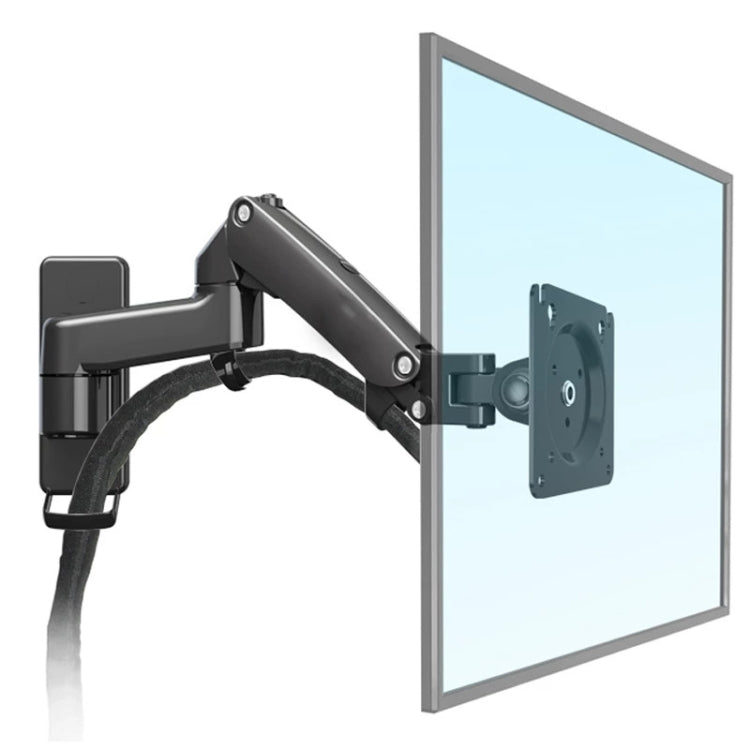 F150 Full Motion Monitor Wall Mount TV Wall Bracket with Adjustable Gas Spring Arm for 17-27 inch LED LCD Monitor - Laptop Stand by PMC Jewellery | Online Shopping South Africa | PMC Jewellery | Buy Now Pay Later Mobicred