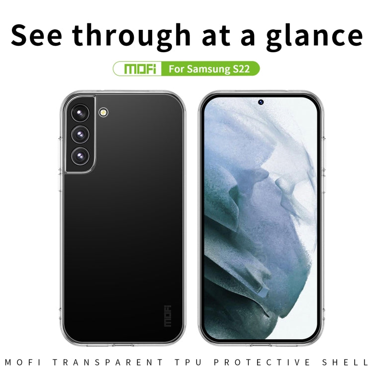 For Samsung Galaxy S22 5G MOFI Ming Series Ultra-thin TPU Phone Case(Transparent) - Galaxy S22 5G Cases by MOFI | Online Shopping South Africa | PMC TechLife