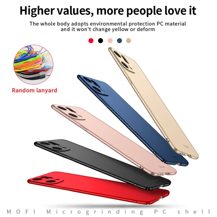 For OPPO Find X5 Pro MOFI Frosted PC Ultra-thin Hard Case(Red) -  by MOFI | Online Shopping South Africa | PMC Jewellery