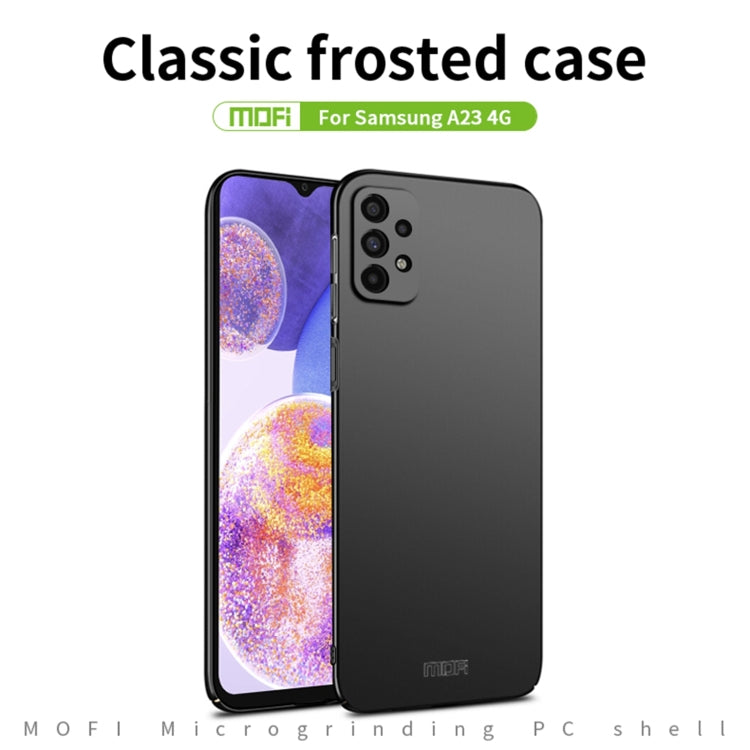 For Samsung Galaxy A23 4G MOFI Frosted PC Ultra-thin Hard Case(Rose gold) - Galaxy Phone Cases by MOFI | Online Shopping South Africa | PMC Jewellery