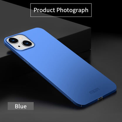 For iPhone 14 MOFI Frosted PC Ultra-thin Hard Case (Blue) - iPhone 14 Cases by MOFI | Online Shopping South Africa | PMC Jewellery